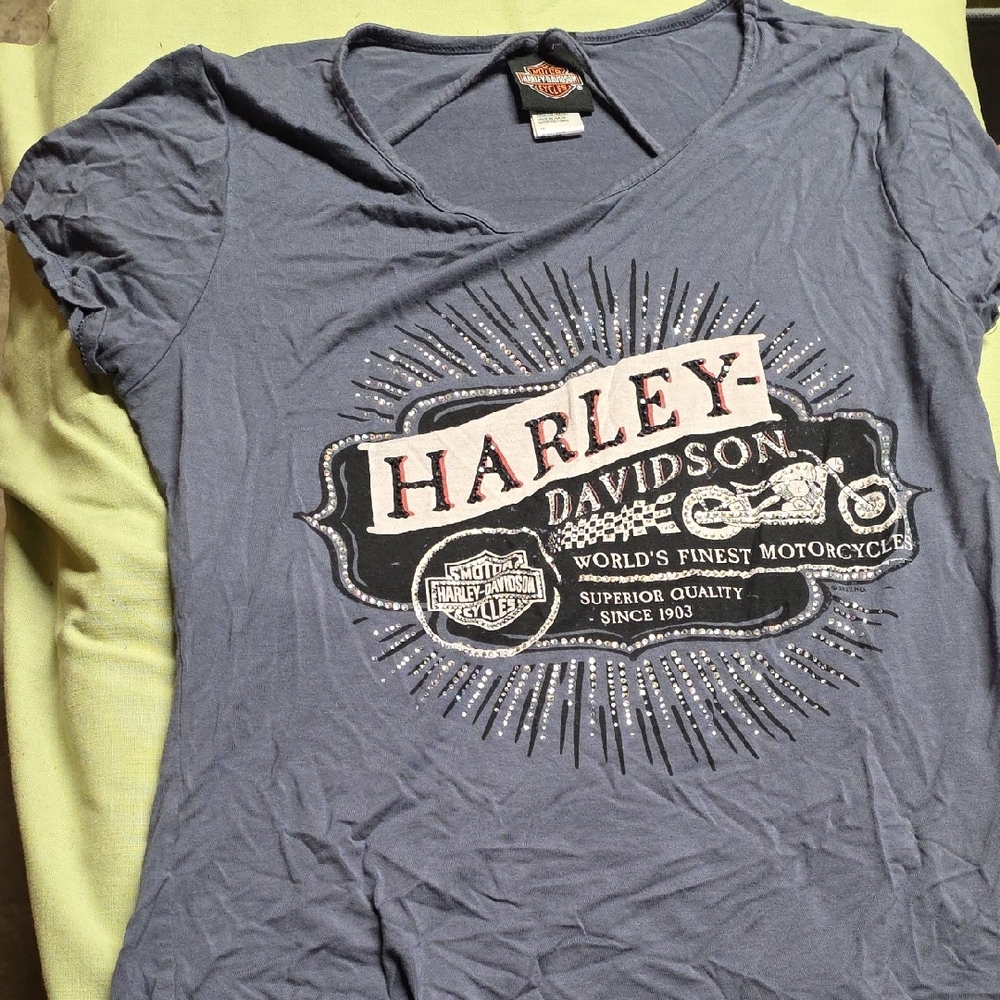 Harley-Davidson Blue Graphic Tee